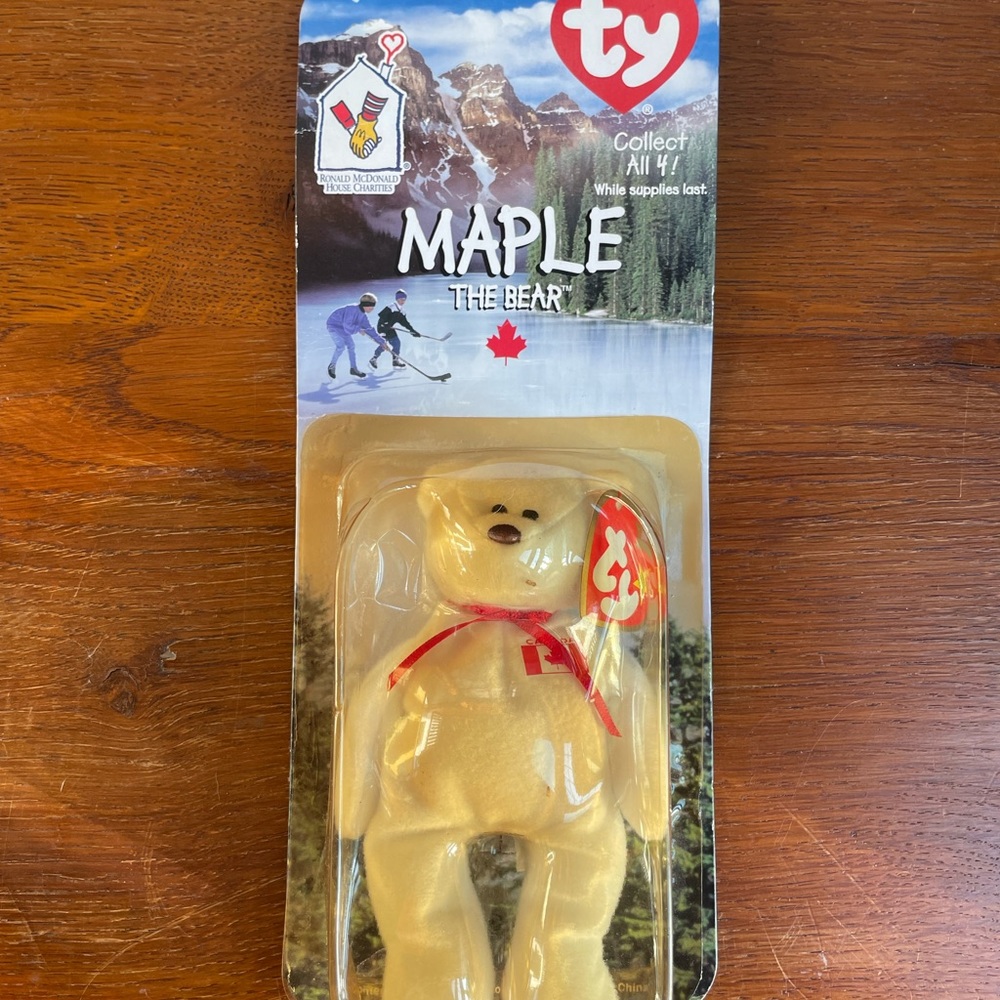Original 1997 Maple the Bear McDonalds toy. OakBrook.